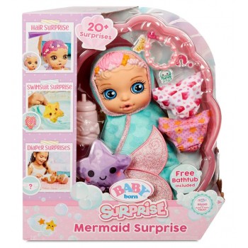 Baby Born Surprise Mermaid Surprise: лялька-русалочка і 20 сюрпризів