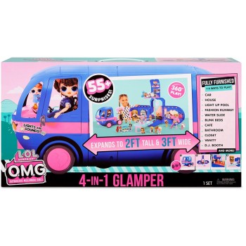 L.O.L. Surprise! O.M.G. 4-in-1 Glamper, Лол сюрприз Автобус Гламурний кемпер синій