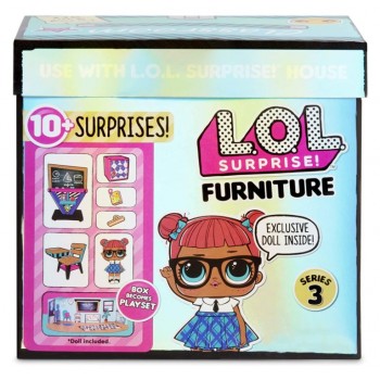 Ігровий набір з лялькою L.O.L. Surprise! Furniture 3 серія - Клас Розумниці