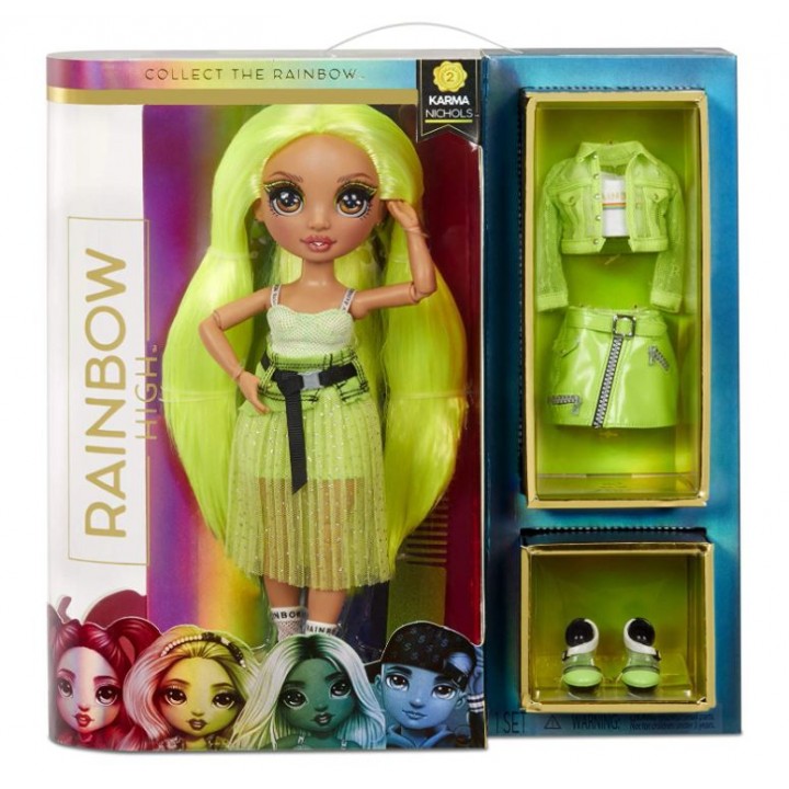 Rainbow High Karma Nichols, 2 серія зелена лялька